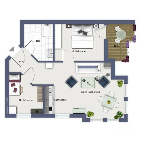 Ulmenschloesschen 06 شقة *